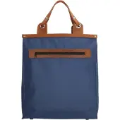 Run Away Sac à provisions avec poignée en cuir bleu