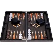 Longfield Backgammon 18" - Bois de racine de noyer (Allemand, 2 Joueur)