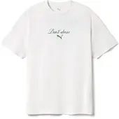 Puma Message Graphic T-shirt manches courtes Blanc M Hommes,Femmes Blanc M