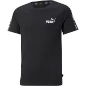 Puma pour garçon. 84730001 Essentials+ Tape T-shirt noir (4Años= 104cm), Casuel, Coton, Manche courte, mode enfantine