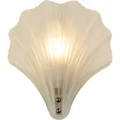 Searchlight Applique murale Shell avec verre blanc