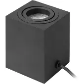 Highlight Lampe de table élégante Rebel Carré Noir 9.5cm