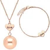 Bola Heart and Love bola de grossesse Rose Gold