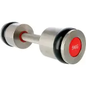 HMS Hh09 2 X 9 Kg haltères courts chromés Premium