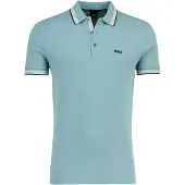 BOSS Paddy 10241663 Green Short Sleeve Polo Bleu M Homme