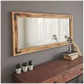 Emob Miroir Locelso | 100% Pin | Noyer | 110x50x3cm