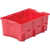 LA-KA-PE Bac gerbable et emboîtable PP rouge - DLK1C ROT
