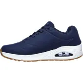 SKECHERS Chaussure à lacets 'Klassischer Schnürschuh Herren 52458 NVY Kunststoff (Synthetik) in blau' bleu