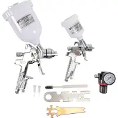 Bgs Kit 2 pistolets à peinture avec régulateur 125 - 600 ml pneumatique