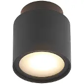 Arcchio Plafonnier , Walisa, dimmable, Noir, Salon / séjour, Aluminium, Moderne