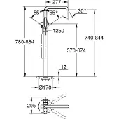 GROHE Mitigeur monocommandé pour bain ESSENCE 1/2 pouce Bd-Mont co sun bridge