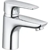 Kludi PURE & SOLID, robinetterie pour lavabo, 75, sans garniture d'écoulement, chrome, 1 pièce.