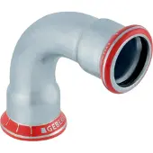 Geberit GE Mapress, coude en acier au carbone, 90°, d76,1 mm, galvanisé, 1 pièce.