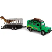 Kids Globe HKG Land Rover remorque transport Dinosaur 520178