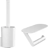 Hansgrohe WallStoris Ensemble d'accessoires pour les toilettes blanc mat 27969700