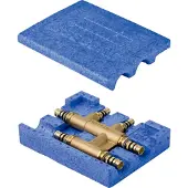 Geberit Kreuzungs-T-Stück Mepla d= 26x16x26mm, mit Dämmbox (Connexion en T)