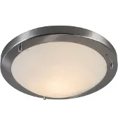 QAZQA Plafonnier moderne en acier 31 cm IP44 - Yuma