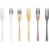 Sambonet Taste Acier inoxydable/PVD Mix Set 6 fourchettes à gâteau 52553XA5