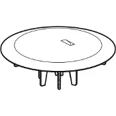 Geberit FBS d90 à 150,678 chrome 243775, 1 pièce.