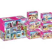 Playmobil 70205-6-7-8-9-10-11 : Ensemble de 7 maisons de poupées