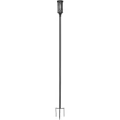 Star Trading Lampe solaire d'allée LED'Folke' alu/verre, brun, warmwhite LED