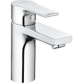 Kludi ZENTA SL Mitigeur monocommandé pour lavabo, hauteur de bec 100mm, avec garniture d'écoulement PUSH-OPEN, 482980565