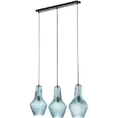 LINDBY Suspension , Drakar, dimmable, Bleu, Cuisine, Verre, Vintage / rétro