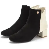 LASCANA Bottines beige clair / noir