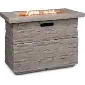 Blumfeldt Chauffage à gaz - anafi - 40.000btu/13kw - couverture brûleur en acier inoxydable - gris clair