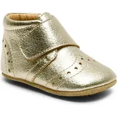 Bisgaard Chaussures en cuir à semelle souple - Petit - Or - - 22 - Chaussons en Cuir