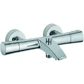 Kludi Zenta Thermostat pour baignoire et douche DN15, chrome, 1 pièce.