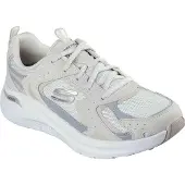 SKECHERS Sneakers 150332-NAT in Natural Leather/Mesh/Gray Trim color size 40