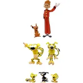 Plastoy Mini Figurki Marsupilami - Zestaw 7 Postaci w Tube, Rcznie Malowane