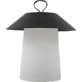 LINDBY Kalina LED Portable Extérieur Lampe de Table Noir/Blanc