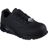 SKECHERS Baskets de sécurité pour homme UNO SR - DOLTIN 200177EC BLK noir, pointure : 43 EU