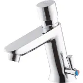 Deante Timed washbasin mixer with temperature control - without closing the drain