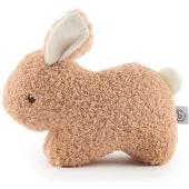 KG Bieco Peluche Bieco « Fine », lapin en bouclé avec une carotte qui couine | 20 cm | Peluche lapin pour bébé | Peluche lapin, doudou, lapin en peluche, peluche pour bébé, pour filles