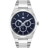 Rhodenwald & Söhne Montre à affichage analogique 'Cooledge' bleu marine / argent