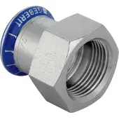 Geberit Mapress, adaptateur en acier inoxydable, filetage interne 42 mm x 3/2 pouces (31814)