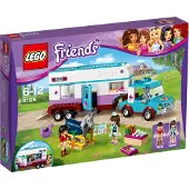 LEGO - Friends, Remorque pour chevaux et vétérinaire ; 41125