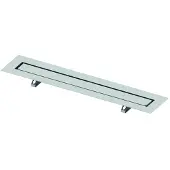 Tece Caniveau de douche Drainline pour pierre naturelle avec support en acier inoxydable (800 mm) (800 mm)