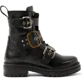 Lazamani Abby Femmes Biker Bottines en cuir Noir Taille 38