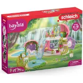 Schleich bayala 42445 Maison fleurie scintillante avec licornes, lac et écurie 42445