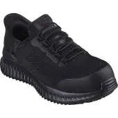 SKECHERS Baskets de travail pour homme TILIDO - FLETCHIT SLIP-INS 200206EC BLK noir, pointure : 42 EU
