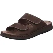 Rohde Hommes Mules Sabots Cuir Velcro Alassio 6240, Taille:43 EU, Couleur:Marron