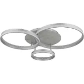 Globo Lampe de plafond Mary Gris argenté à 3 lumières