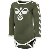 Hummel Barboteuse / body olive / blanc