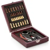 InnovaGoods Set d'accessoires pour le vin avec jeu d'échecs InnovaGoods 37 pièces