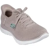 SKECHERS Baskets d'été Femme à enfiler, nouvelles baskets quotidiennes Natural