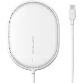 Baseus Chargeur à induction LIGHT Magnetic Iphone 12 avec câble Type C (WXQJ-02) Blanc